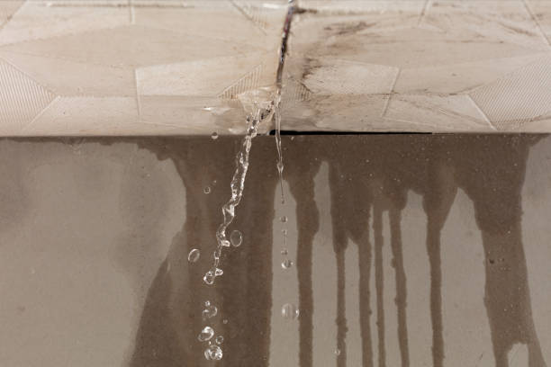 Professional Flood Damage Cleanup technician working in Sanford, MI